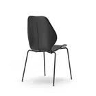 City leather cover chair in Black Ink from Fora Form