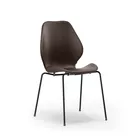 City leather cover chair in Chestnut frrom Fora Form