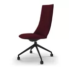 Fjell 4er kryss med hjul og høy rygg Konferansestol Fora Form