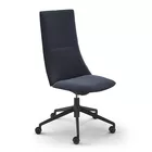 Fjell 5er kryss med hjul og høy rygg Konferansestol Fora Form