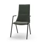 Fjell stol med armlen 4 ben og høy rygg Fora Form