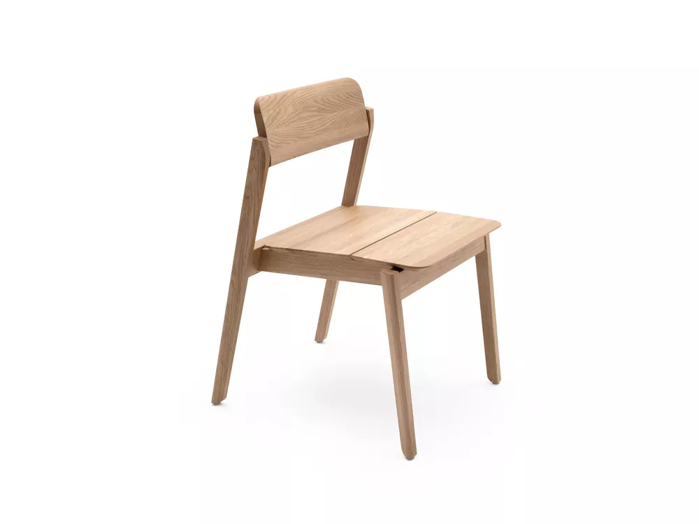 Knekk chair in oak from Fora Form