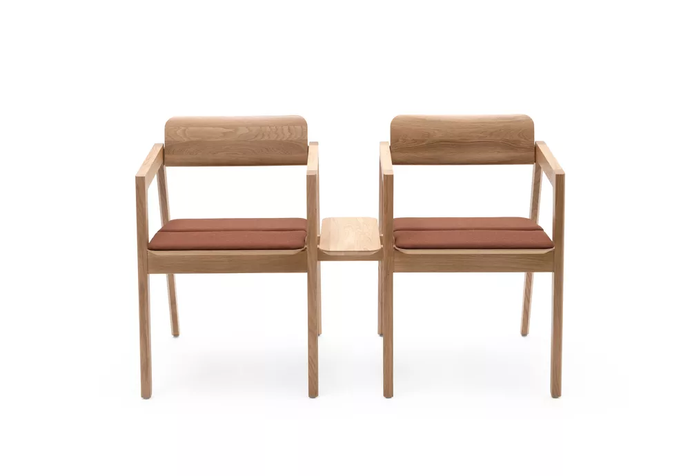 Knekk chairs and linking table from Fora Form