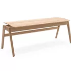Knekk bench in solid oak Fora Form