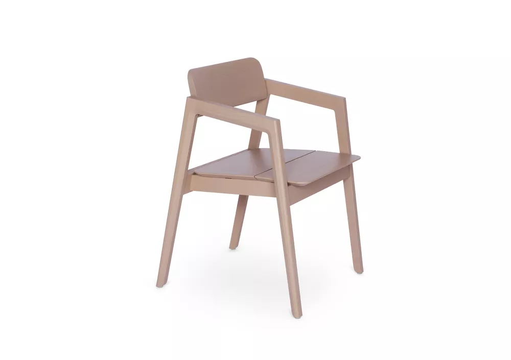 Knekk chair with armrest blended pink