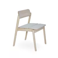 Knekk chair with seatcushion whitewashed