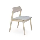 Knekk chair with seatcushion whitewashed