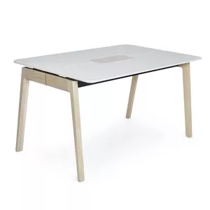 Knekk table 140x90 whitewashed