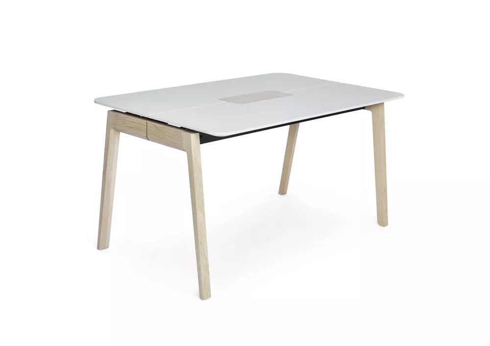 Knekk table 140x90 whitewashed