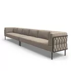 Kove 6 seter sofa med lav rygg modulsofa Canvas Fora Form