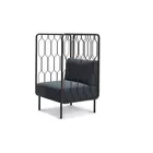 Kove stol med høye vanger modulsofa Fora Form