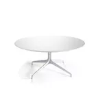 Kvart Ø120 møtebord helhvit Fora Form ny