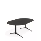 Kvart konferansebord 200x120 Ovalt med kabelluke Fora Form