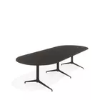 Kvart konferansebord 320x120 Ovalt med kabelluke Fora Form