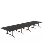 Kvart konferansebord 600x160 med kabelluke Fora Form