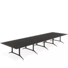 Kvart konferansebord 540x160 med kabelluke Fora Form