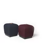 Misto puffer med bærehåndtak i skinn Fora Form