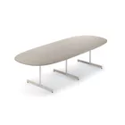 Myk bord 300x120 cm hvitvasket eik Fora Form