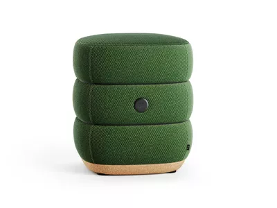 ODD Plus ottoman with el in Twill Wool 2201 from Fora Form