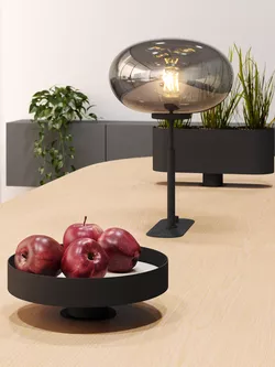ON collection with a Tray Lamp with charger and Flowerpot from Fora Form