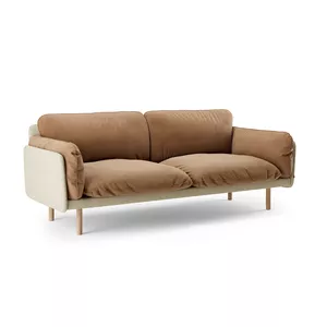 Otis sofa i hud og tekstil soft seating fra Fora Form
