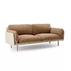 Otis sofa i hud og tekstil soft seating fra Fora Form