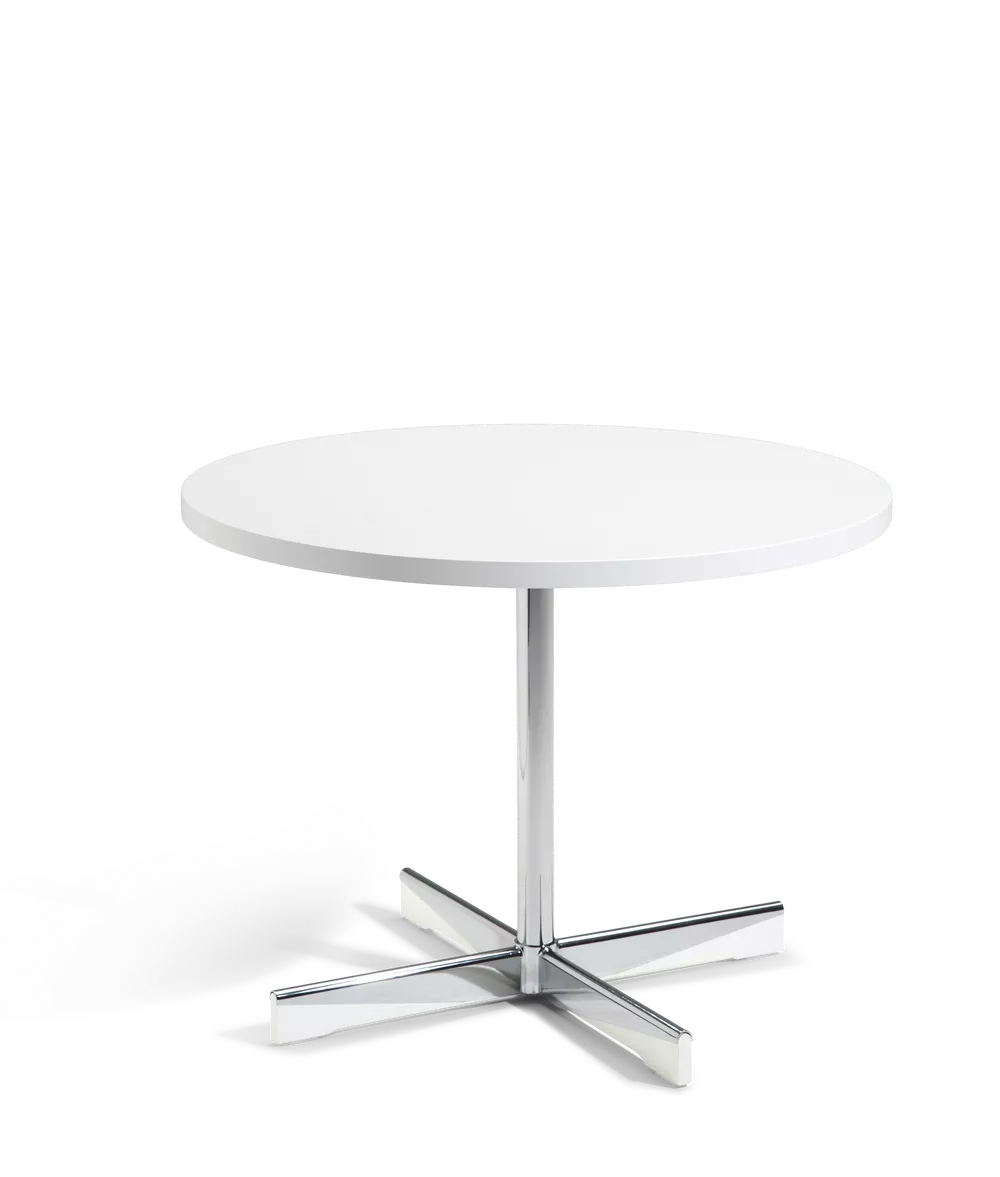 Planet bord hvit Ø70 hvite tredetaljer Fora Form
