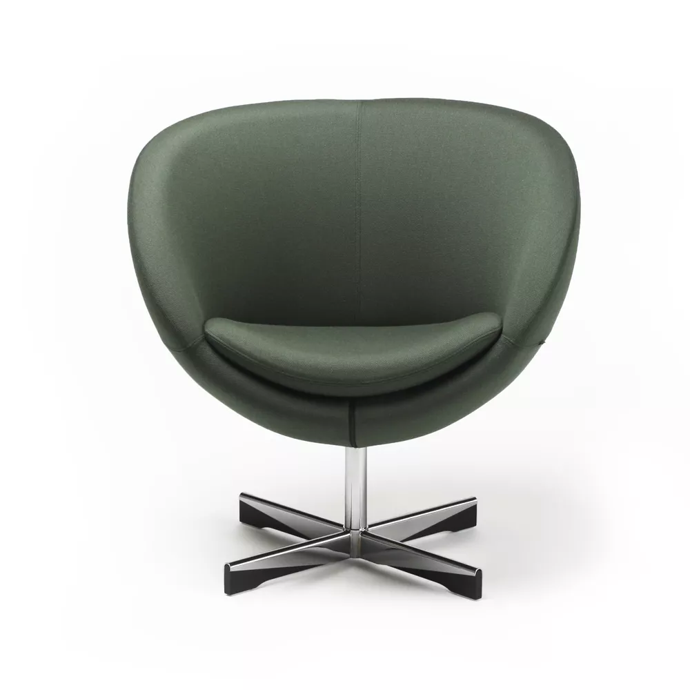 Planet stol i grønn tekstil fra Fora Form