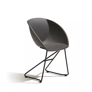 Popcorn stol i mørk grå Fora Form