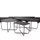 Root bord 338x58 60x60 114x63 cm sorte småbord Fora Form
