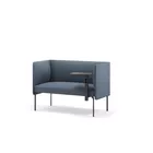 Senso 15 seter med lav rygg og L Fixed bord Fora Form