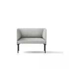 Senso 15 seter med lav rygg og ben i stål Fora Form