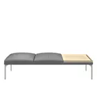 Senso 3 seter modul med eikebord og stål ben Form