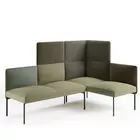 Senso 4 seters hjørnesofa i grønne tekstiler fra Fora Form