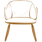 Dwell rocker brun