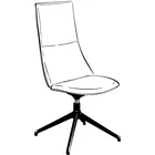 Fjell 4er kryss glider høy rygg