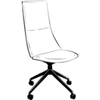 Fjell 4er kryss hjul høy rygg