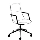 Fjell 5er kryss med medium rygg og armlen