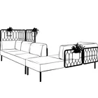 Kove 6 seter med planter