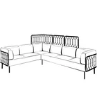 Kove 6 seter med høy og lav grid