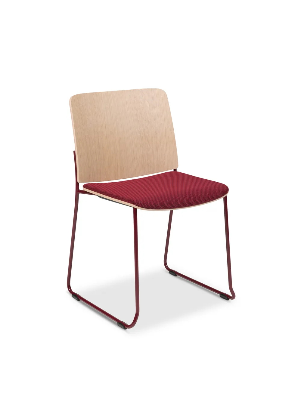 Atrium Sled base veneer back and seatcushion