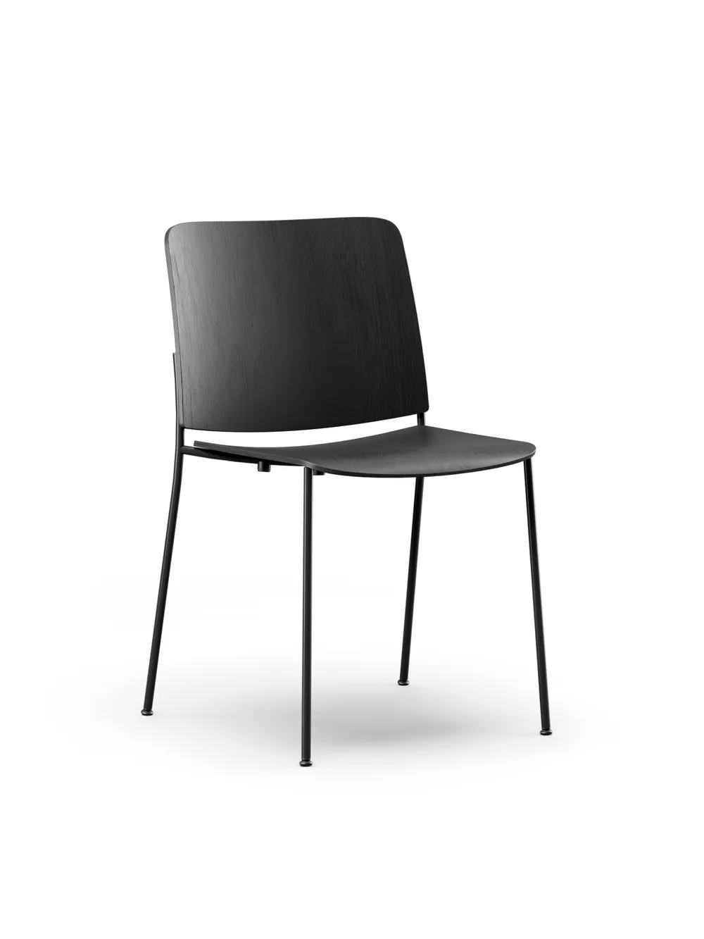 Atrium 4 legs base veneer back and seat