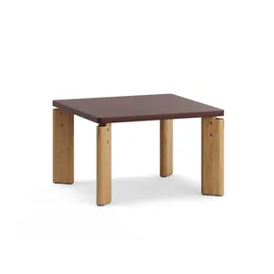 Bast 63x63 natural oak burgundy