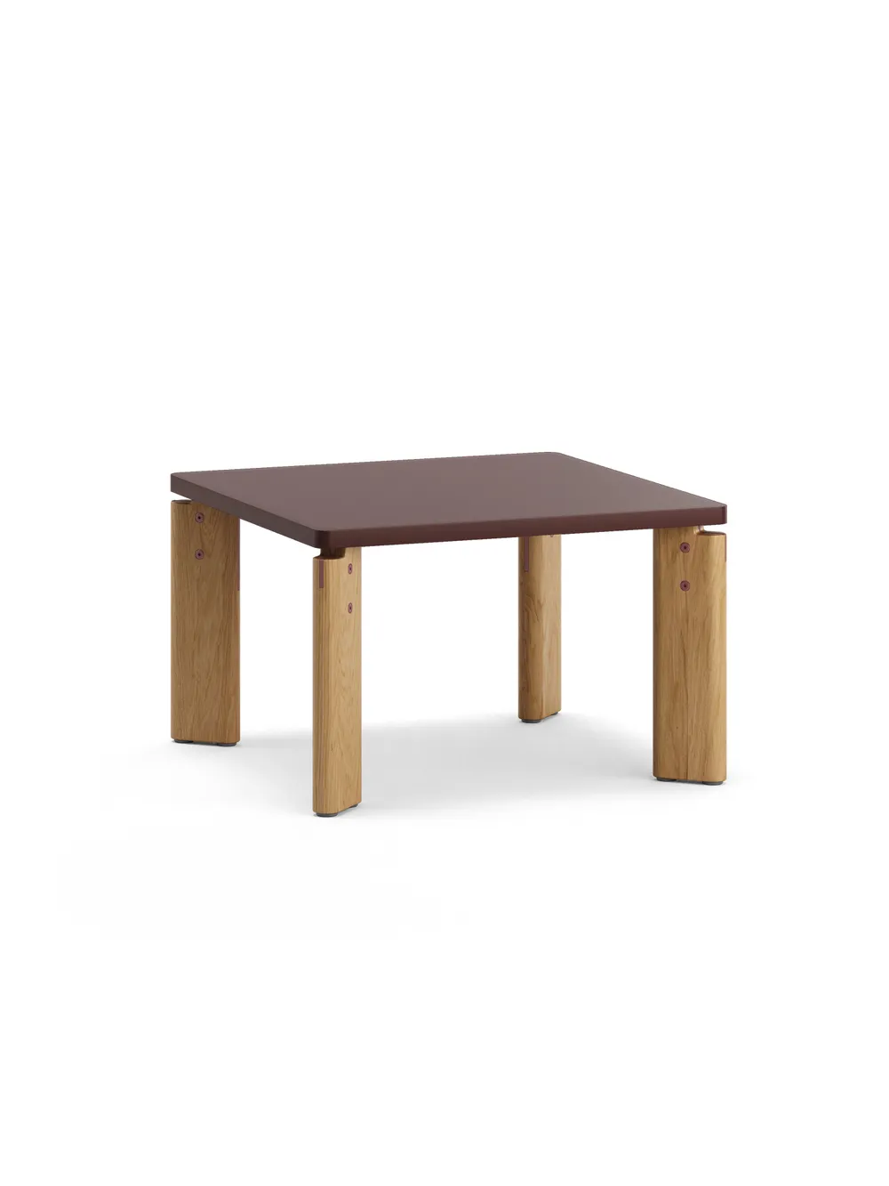 Bast 63x63 natural oak burgundy