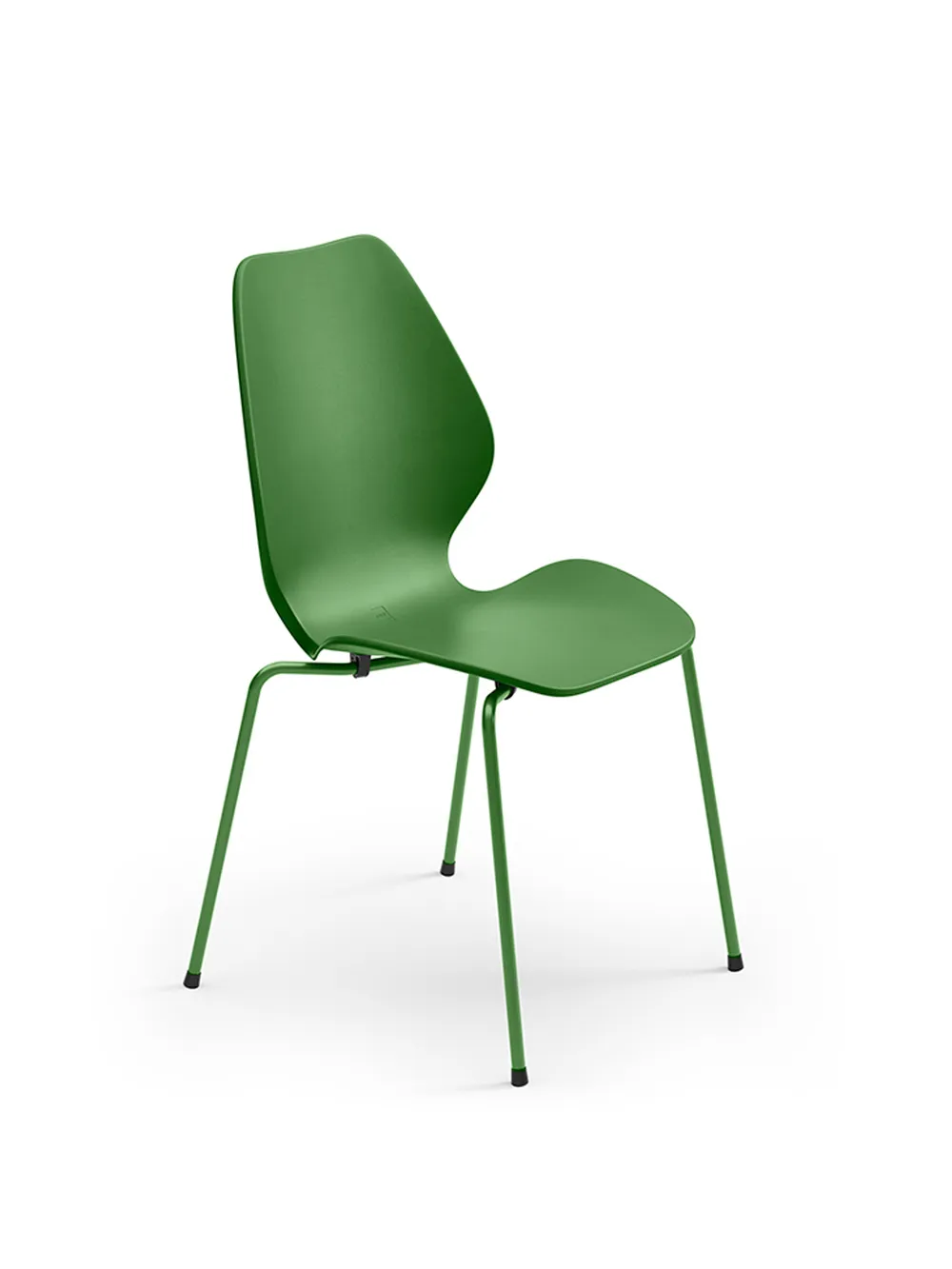 City 4 legged base medium green plastic