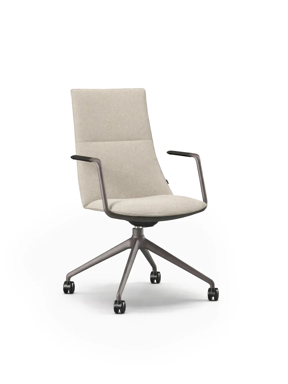 Fjell 4 star base with castors medium back with armrests 3 kopi