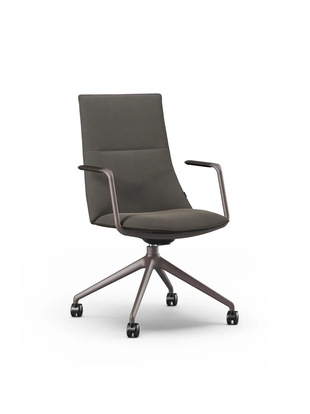 Fjell 4 star base with castors medium back with armrests