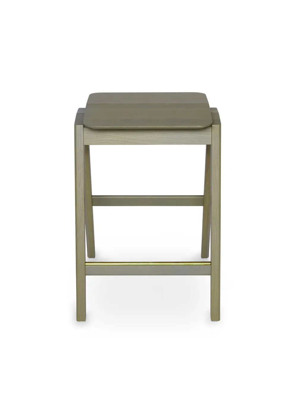 Knekk barstool blended green front