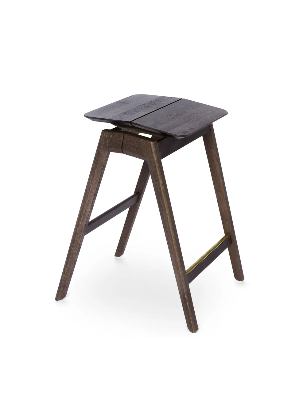 Knekk barstool dark brown