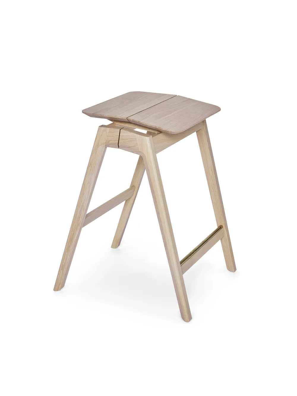 Knekk barstool whitewashed